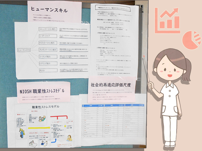 看護研究発表に向けて取り組んでいます